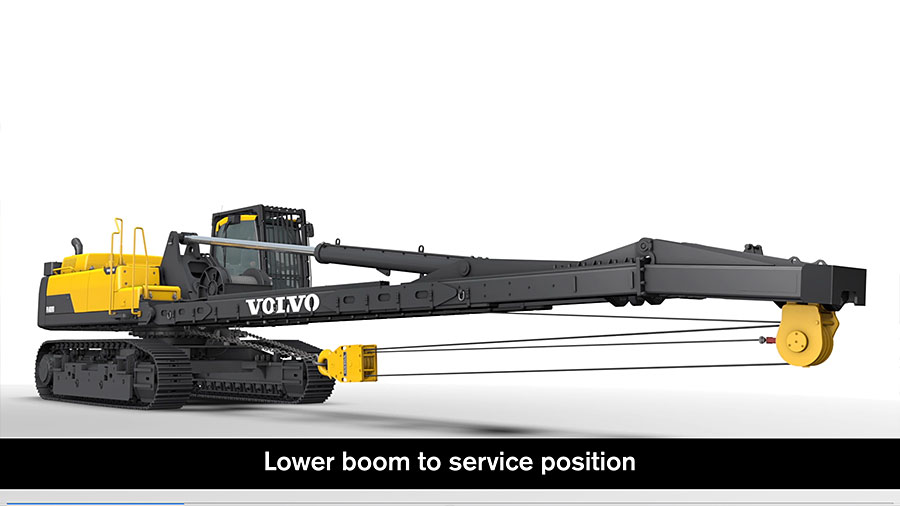 3D-animerad film som visar hur man konverterar en PL4809D till en EC480D. <br>Uppdragsgivare: Volvo Construction Equipment.